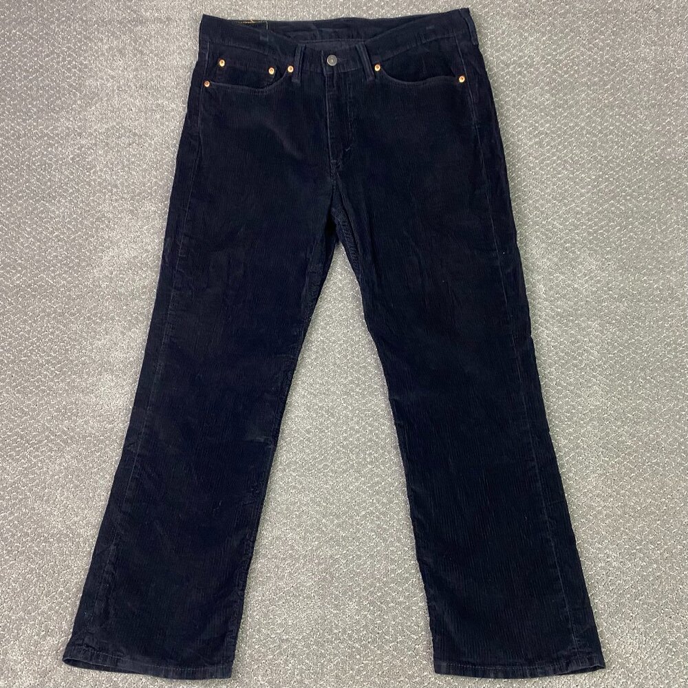 Levi's 514 Corduroy Pants Men's 34 x 30 Measures 36 x 30 Black Stretch
